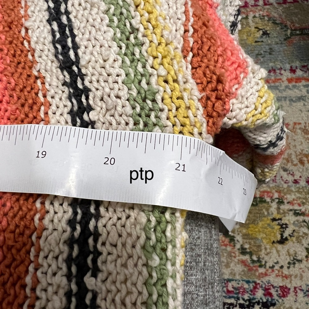 Billabong She’s a Trip Striped Multicolor Sweater M - Picture 8 of 8